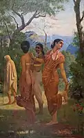 Shakuntala (Raja Ravi Varma) von Raja Ravi Varma, 1870