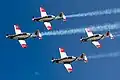 Das IAF-Kunstflugteam mit vier Beechcraft T-6 Texan II Efroni