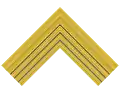 Dienstgradabzeichen Oberst an Alpini-Hut