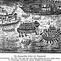 Die Schwyzerische Flotte vor Rapperswil.