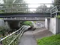 Brücke der Umgehungsstraße Am Flüthedamm in Rosdorf