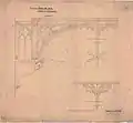 Georg von Hauberrissers Entwurf zu den Trägern der Holzdecke des Sitzungssaales (1901)