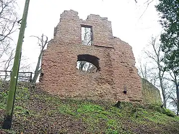 Talseite der Burg