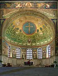 Die Verklärung des Herrn – Mosaik in der Apsis