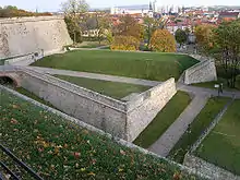 Ravelin Peter der Zitadelle Petersberg (erbaut 1708)