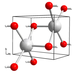 Kristallstruktur von Rubidiumdeuterohydroxid
