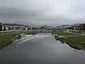 Der Fluss an seinem Unterlauf bei Sant Adrià de Besòs