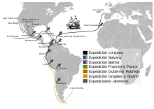 Route der Real Expedición Filantrópica de la Vacuna
