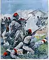 Italienische Askari unterdrückten 1898 die Rebellion des Sultans