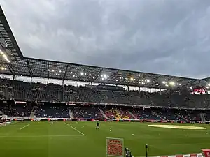 Das Stadion  vor dem Testspiel FC Red Bull Salzburg gegen Atlético Madrid
