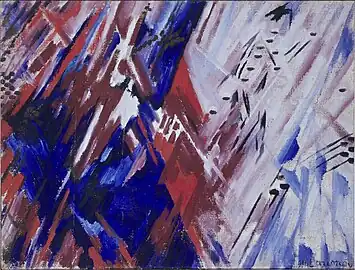 Michail Larionow,Rayonismus Rot und Blau (1911)