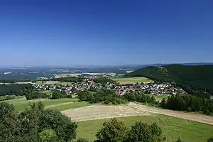 Ausblick auf den Ort Redlschlag
