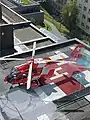 REGA 7 (H-145) auf dem Landeplatz Kantonsspital St. Gallen