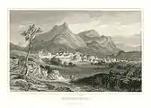 Stich von Reichenhall, um 1850