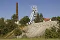Förderturm der Grube „Reiche Zeche“, heute Teil des Lehrbergwerkes der TU Bergakademie Freiberg