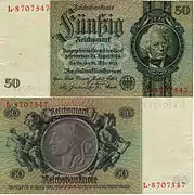 50 RM, 1933, Reichsbank­direktorium