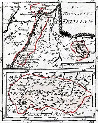 Immediate Landesteile des Hochstifts, Reilly 1792