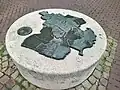 Relief Stadtgrundriss
