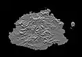 Anaglyphe Karte der Fidschi-Insel Viti Levu  