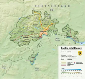 Karte des Kantons