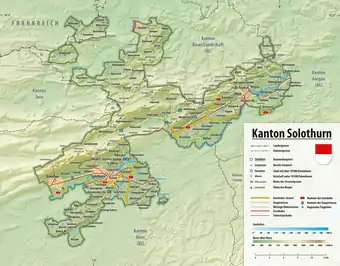 Karte des Kantons