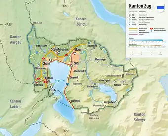Karte des Kantons