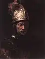Kreis des Rembrandt van Rijn: Der Mann mit dem Goldhelm.
