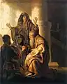 Rembrandt van Rijn: Simeon im Tempel, 1627–1628