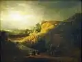 Landschaft mit der Taufe des Kämmerers, Ferdinand Bol zugeschrieben, um 1640, Öl auf Leinwand, 85,5 × 108 cm, Niedersächsisches Landesmuseum Hannover