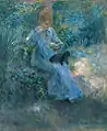 Pierre-Auguste Renoir: Jeune fille lisant dans un jardin