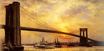 Die Brooklyn Bridge in New York City