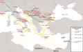 Handelswege und Lagerhäuser der Seerepublik Ragusa