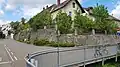 Rest der südlichen Ufermauer an der Schiffländ