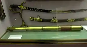 Fernrohr, welches Napoleon Bonaparte 1815 bei seiner Rückkehr von der Insel Elba benutzte