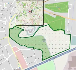 Übersichtskarte des Naturschutzgebiets