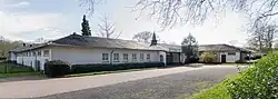 Hauptgebäude an der Nordostecke des Underberg-Bades