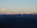 Sonnenaufgang über den Walliser Alpen, vom Vadrecc di Brasciana aus gesehen