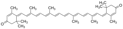 Struktur des Flavoxanthin