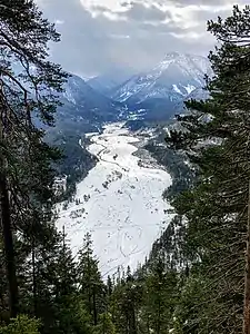Blick vom Rißsattel in Richtung Rißtal