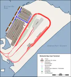 Karte des Richards Bay Coal Terminal (2015)