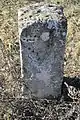 Grenzstein mit Inschrift „SWE“