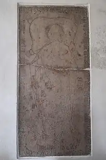 Grabplatte für Heinrich Sandersdorfer († 1481)