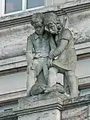 Roßplatz Plastiken von Rudolf Oelzner