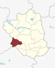Lage des Sigersted Sogn in der Ringsted Kommune