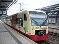 Regio-Shuttle des Ringzugs im Bahnhof Rottweil