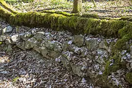 Künstliche Aufmauerung mit Damm