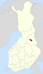Lage von Ristijärvi in Finnland