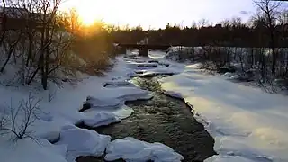 im Winter bei Scotstown