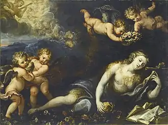 Büßende Magdalena, 125 × 168 cm, Privatsammlung