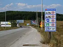 Albanisch-nordmazedonischer Grenzübergang Qafë Thana/Čafasan